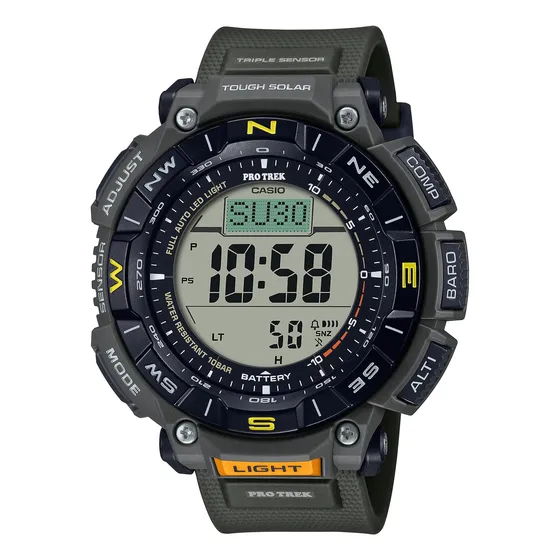 Reloj Casio Pro Trek Bio Mass Tough Solar Con Triple Sensor