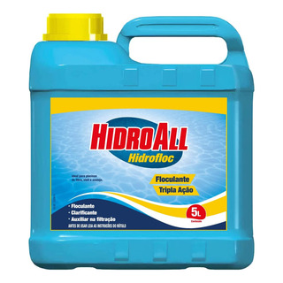 Clarificante Floculante Hidrofloc Tripla Ação Hidroall 5 Lt Clarificante Floculante Hidrofloc Tripla Ação Hidroall 5 Lt