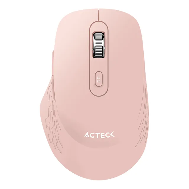 Mouse Acteck Flow Mi480 1600dpi 6 Botones Inalambrico Rosa