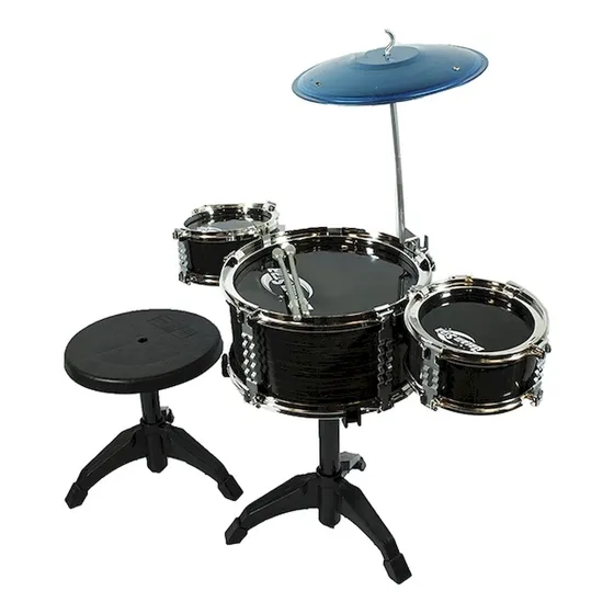 Bateria Musical Toyland Jazz Drum 3 Cuerpos Con Banquito