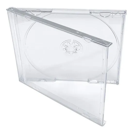 Cajas De Cd's Acrílica Transparentes X 10 Unidades
