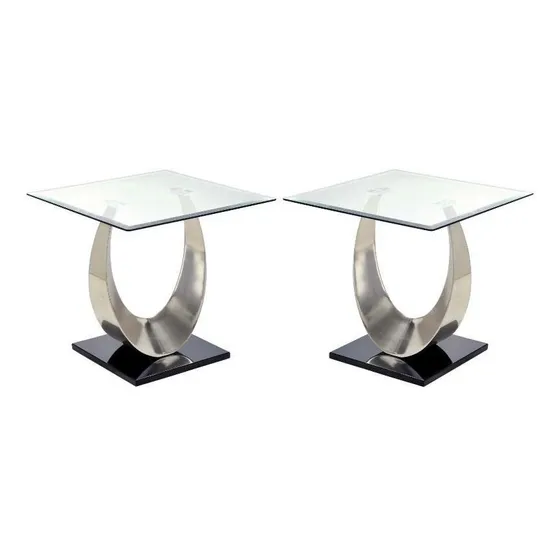 Auxiliar Cristal Contemporanea Chapada Saten Juego 2