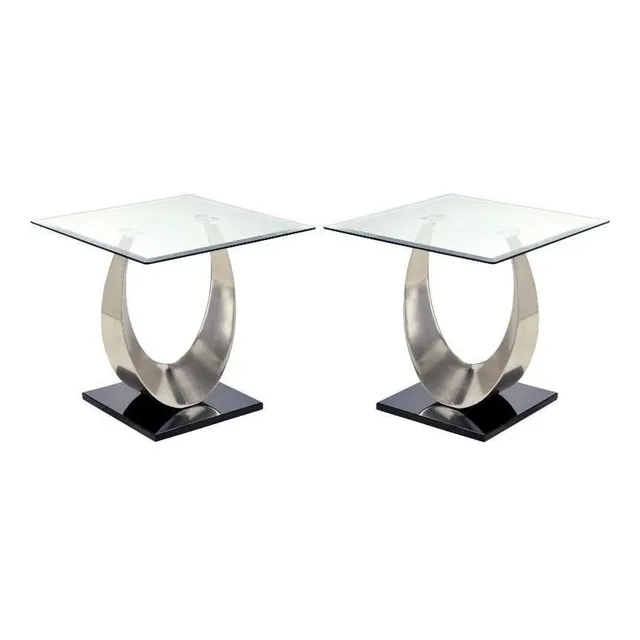 Auxiliar Cristal Contemporanea Chapada Saten Juego 2