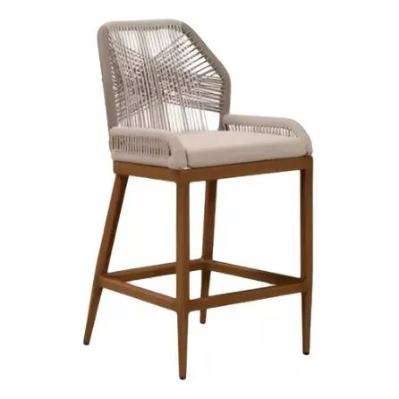 Silla Butaca En Aluminio Y Madera Flor Morado