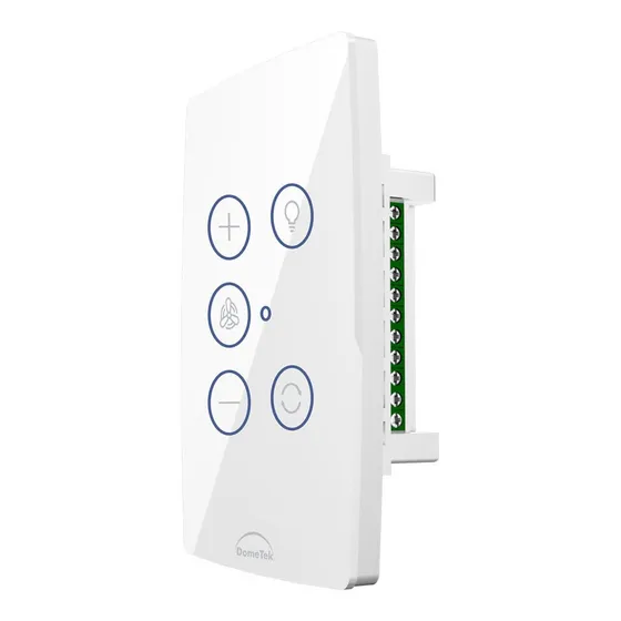 Interruptor Wi-fi Touch Inteligente Ventilador Teto Dometek