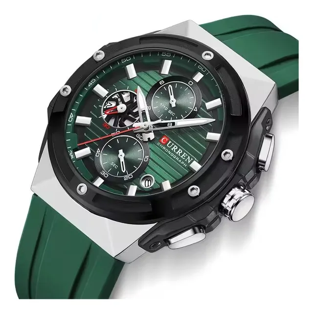 Reloj Hombre Curren 8462  Lujo Deportivo Cronógrafo Fecha