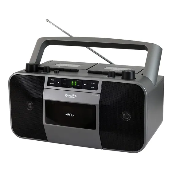 Jensen Mcr-1500 Reproductor Cd Estereo Portatil Casete