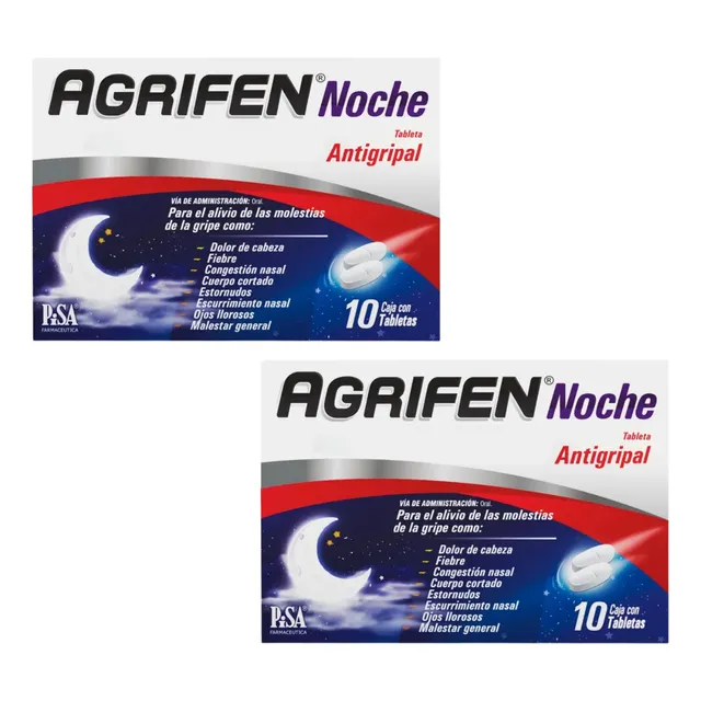 Agrifen Noche Pack 20 Tabletas Pisa Laboratorios
