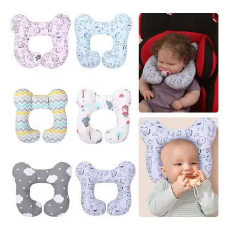 Cojin Cuello Almohada Para Bebe Coche O Silla Auto Viajes