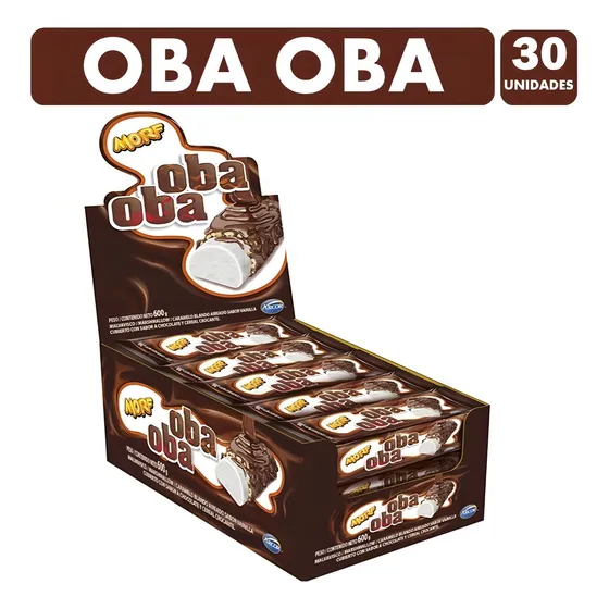 Oba Oba Marshmallows Arcor Morf (display De 30 Unidades)