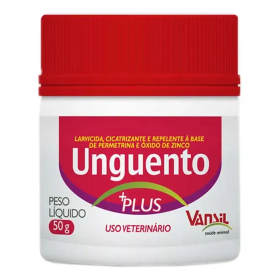 Unguento Vansil Larvicida Cicatrizante Ferida Cães Gatos 50g
