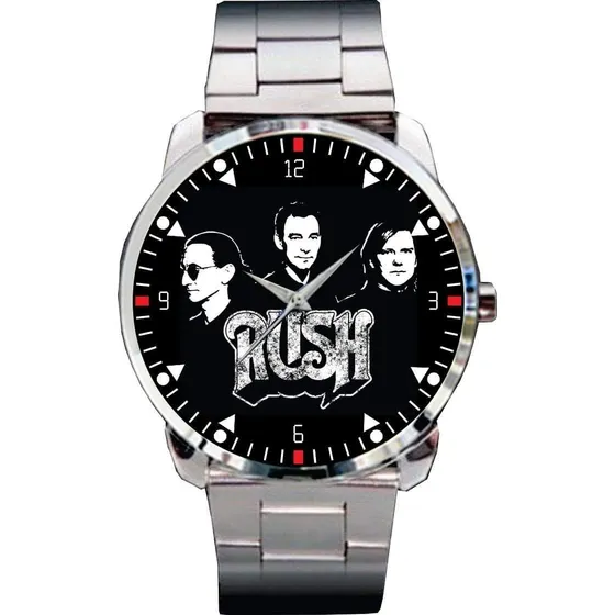 Relógio De Pulso Personalizado Banda Rock Rush - Cod.bsrp001
