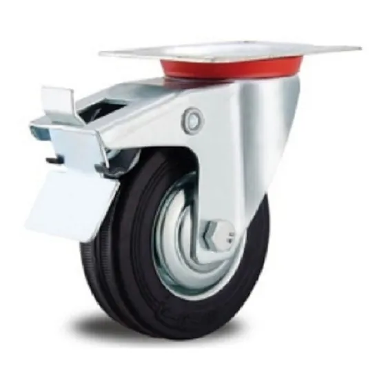 Rueda Caster De 3 Con Base Giratoria