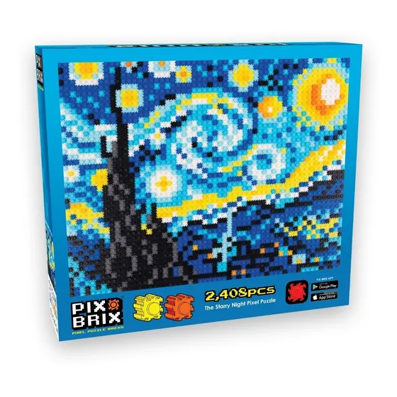 Starry Night Puzzle 45 X 34cm - Pix Brix  | Blasterchile