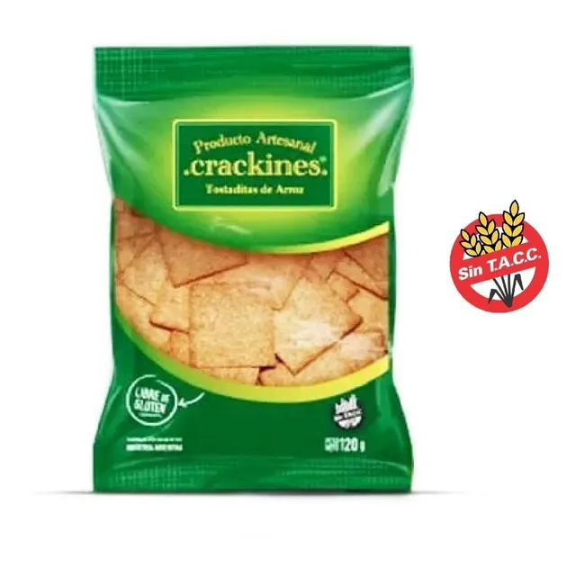 Crackines Tostadas De Arroz 120gr Sin Tacc - Sabores Andinos