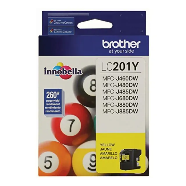 Brother Lc201y Standard Yield Yellow Ink Cartridge