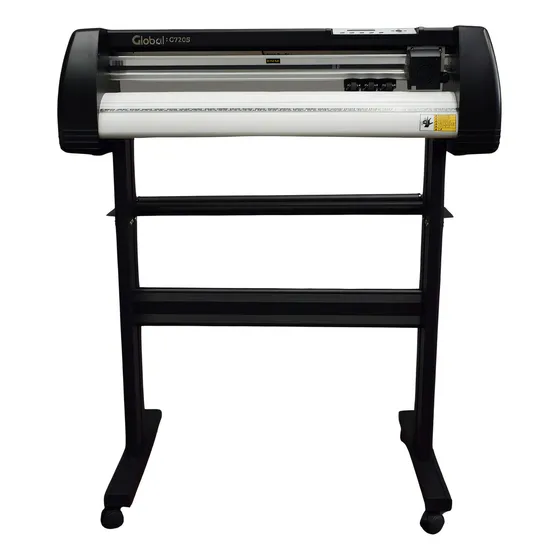 Plotter De Corte Semiautomatico G720s De 720mm Ancho Y Corte Hasta 630mm Ancho Contorno Manual Exactitud +/- 0.01mm Incluye Signmaster Software Y Pie De Aluminio Marca Global Electronics