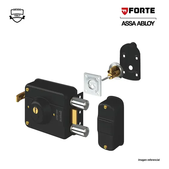 Cerradura Forte Clasica 240 Negro - Negro | Cuotas sin interés