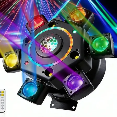 200w Moving Head Light Leds Rgbw 7 Em 1 Luminação Dj Festa 127/220v