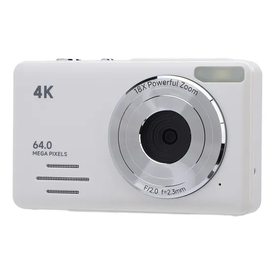 Câmera Digital De Apontar E Disparar 4k 64mp Com Zoom 18x, C
