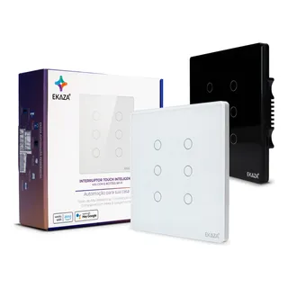 Interruptor Inteligente 4x4 Wifi 6 BotÔes Touch Alexa Google Interruptor Inteligente 4x4 Wifi 6 BotÔes Touch Alexa Google