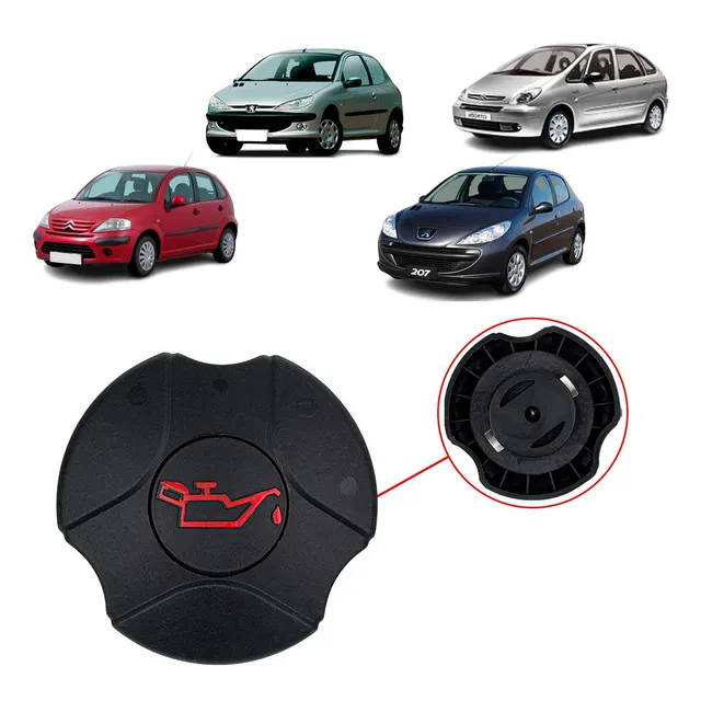 Tampa Óleo Motor Peugeot 206 1.4 8v 2001 02 03 04 05 06 2007