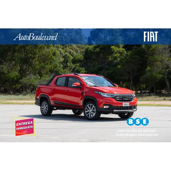 Fiat Strada Volcano 1.3 At Con Seguro Incluido Por Un Año Bse