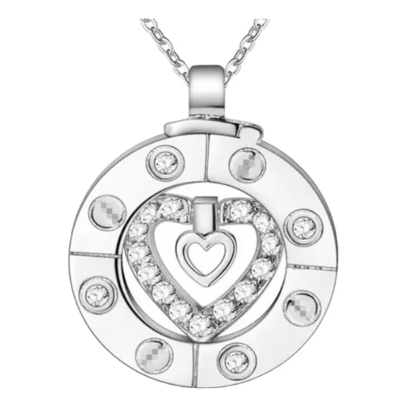 Collar Escalera Al Cielo Dos Dijes Dos Cadenas En Uno