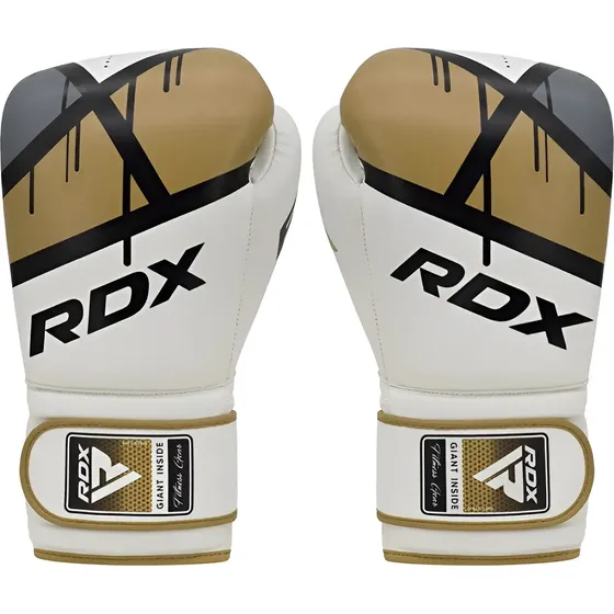 Guantes De Boxeo Rdx - F7 Ego - Dorados - 12oz