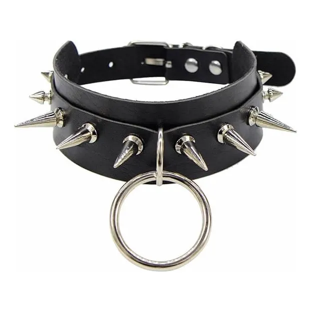 Gargantilla Collar Bondage Choker Con Puas Largas