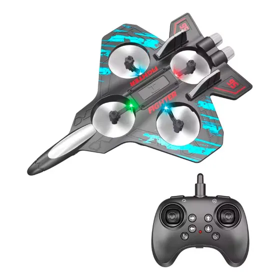 Avion Drone Control Remoto Volador Recargable Juguete Niños Celeste