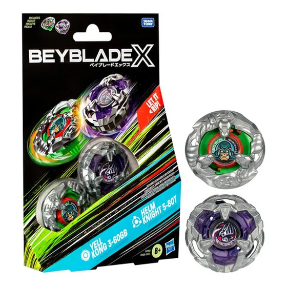 Juego De Beyblades, 2 Tops Giratorios, Paquete Doble