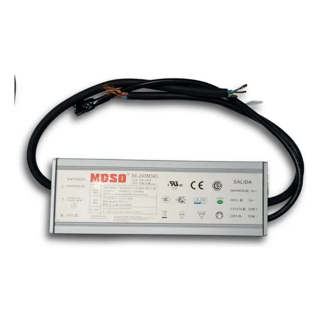 Fuente Led Driver Moso X6-150m214 Entrada 150v - Salida 214v