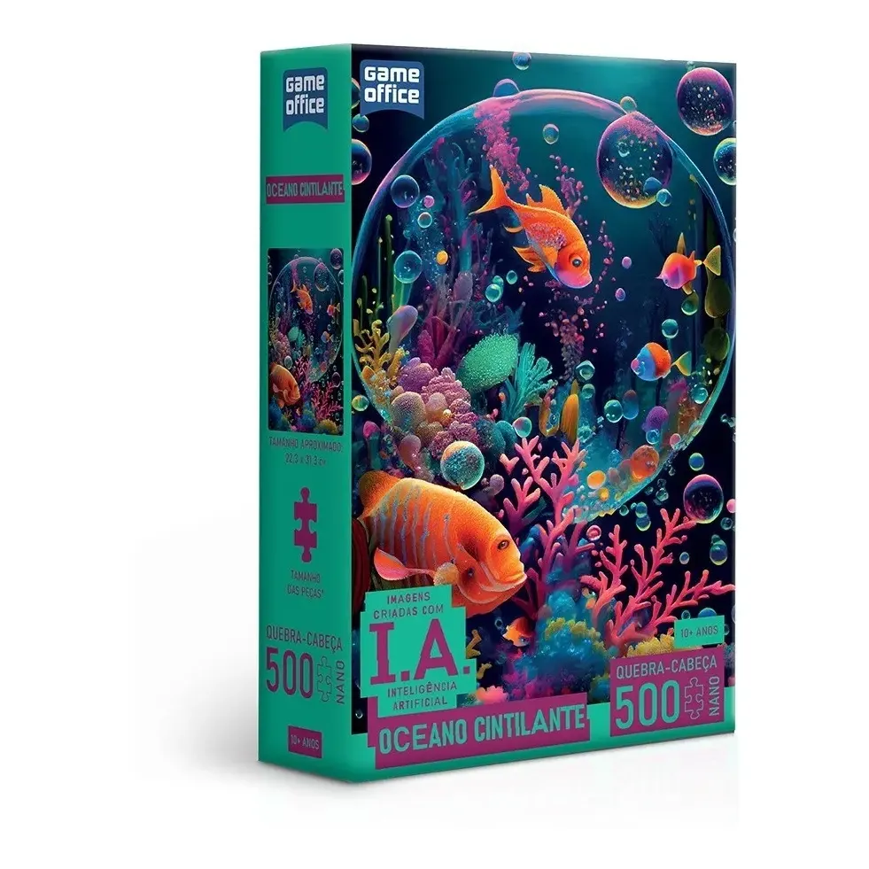 Quebra-cabeça Ia: Oceano Cintilante 500 Peças Nano Toyster