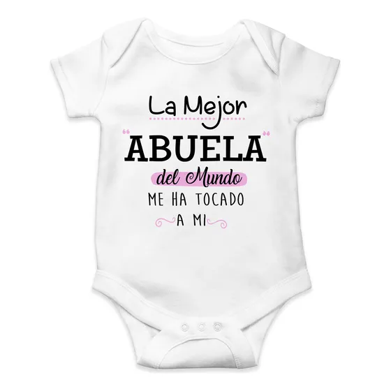 Body Para Bebé Regalo La Mejor Abuela Del Mundo