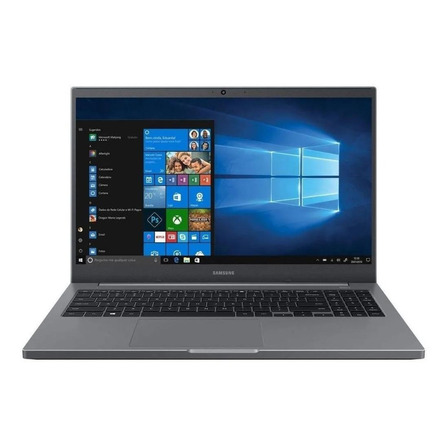 Notebook Samsung Book E40 cinza-chumbo 15.6", Intel Core i7 1165G7  8GB de RAM 256GB SSD, NVIDIA GeForce MX450 1920x1080px Windows 10 Home