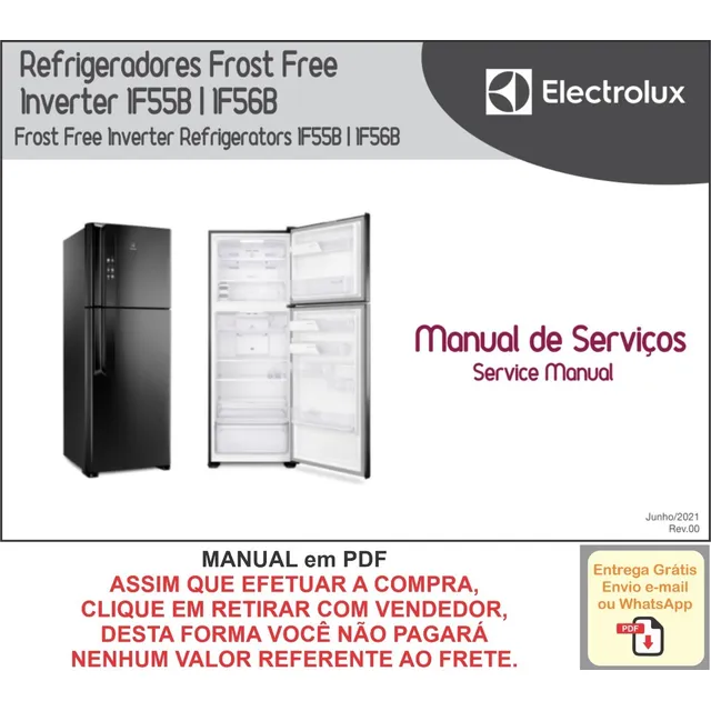 Manual De Serviço Refrigerador Electrolux If55b E If56b