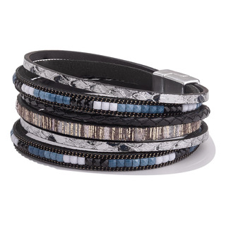 Fancy Shiny Boho Pulseras Envolventes De Cuero Pulseras En C Fancy Shiny Boho Pulseras Envolventes De Cuero Pulseras En C
