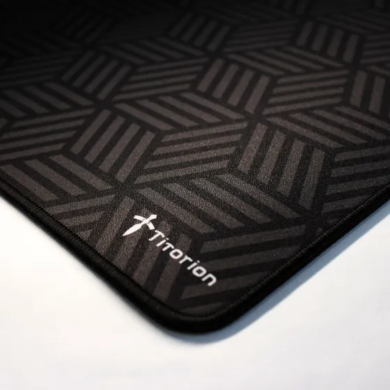 Mouse Pad Gamer Control Profissional 45x40 Alta Qualidade Preto Hezágonos Titorion
