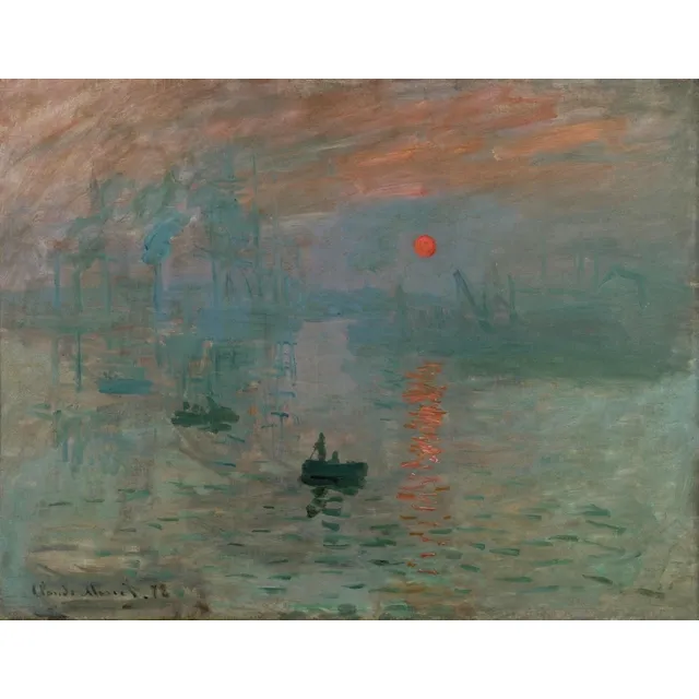 Cuadro   Impresión , Sol Naciente -  Monet 50x70
