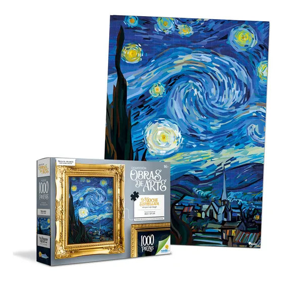 Rompecabezas 1000 Piezas La Noche Estrellada Van Gogh Ronda