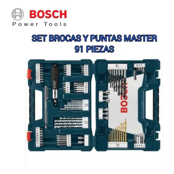 Kit De Brocas Y Puntas Máster 91 Piezas