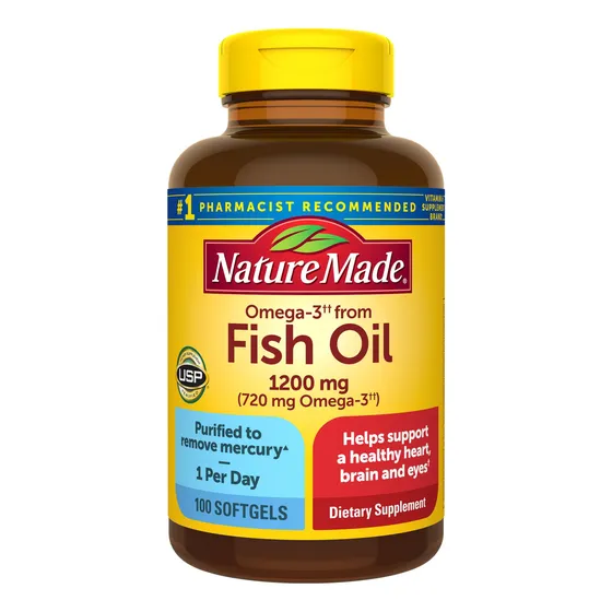 Suplemento De Aceite De Pescado Omega 3 De Nature Made, 1200
