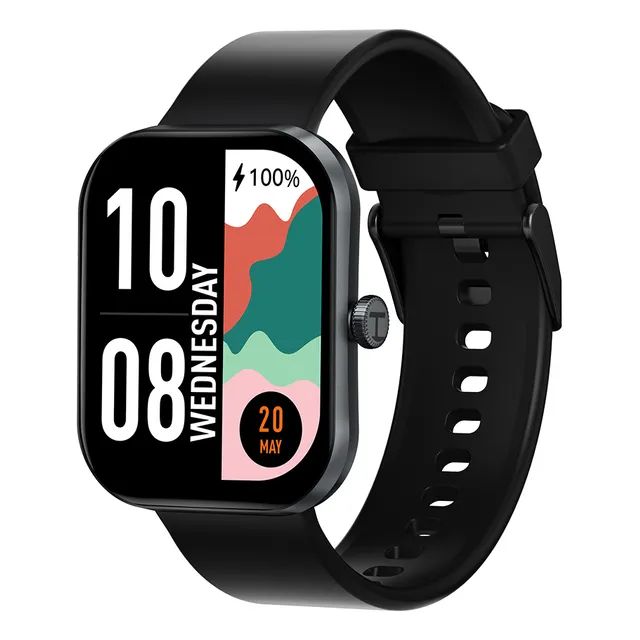 Haylou Smartwatch S6 Reloj Inteligente De 2.01 Hd Pantalla Bluetooth Llamadas Ip68, Smartwatch Para Mujer Hombre, Color Negro