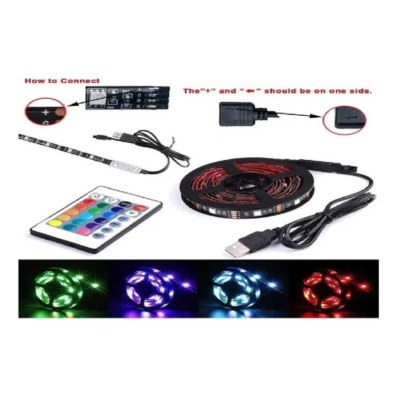 Cinta Led 5050 Carrete De Luz Led De 3 Metros Con Su Control