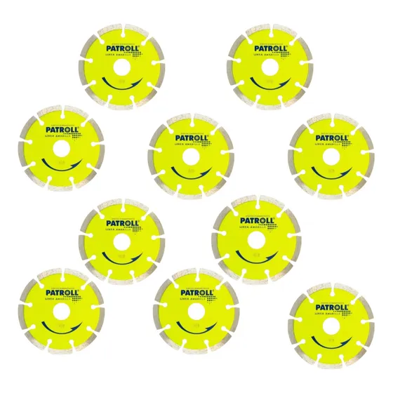 Pack X 10 Disco Diamant Segmentado Patrol Pys4.5 Aliafor 115
