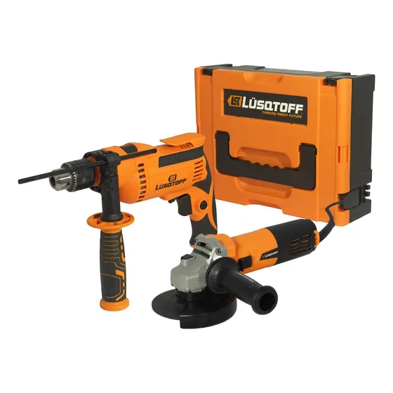 Kit Amoladora 115 Mm + Taladro 13 Mm Lusqtoff