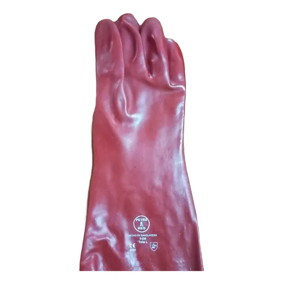 Guantes Para Quimicos De 14 Marca Petro Red Made Bangladesh