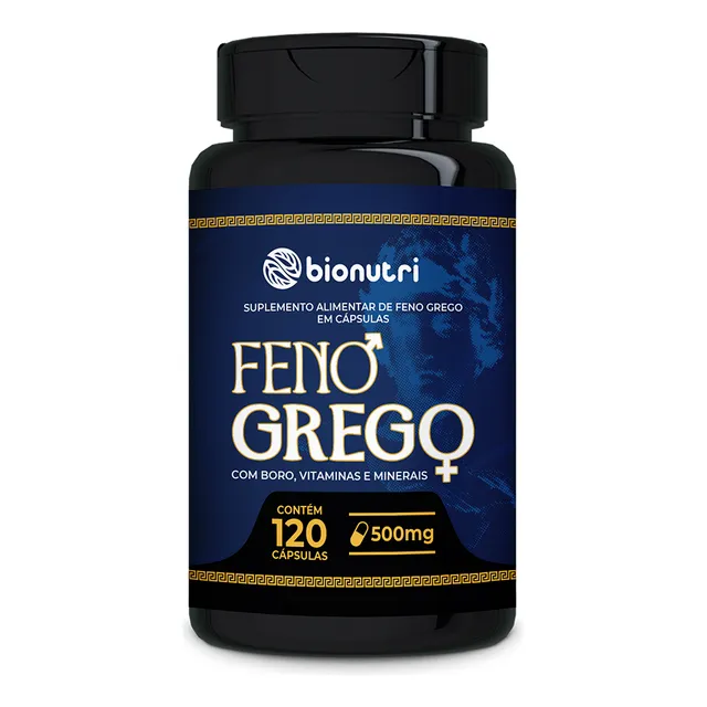 Feno Grego Com Boro, Vitaminas E Minerais 120caps Bionutri