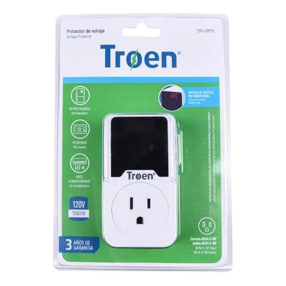 Protector De Voltaje Digital 110v Troen